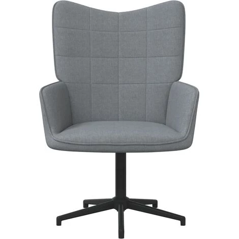 YOUTHUP Chaise De Relaxation Gris Clair Tissu - Gris 4 YOUTHUP Chaise De Relaxation Gris Clair Tissu - Gris – Image 2