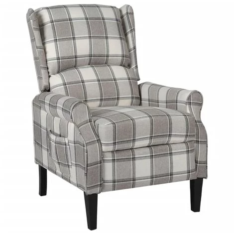 YOUTHUP Fauteuil Inclinable Gris Tissu - Gris 3 YOUTHUP Fauteuil Inclinable Gris Tissu - Gris