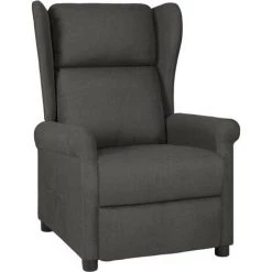 YOUTHUP Fauteuil Inclinable Gris Foncé Tissu - Gris