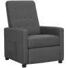 YOUTHUP Fauteuil Inclinable Gris Clair Tissu - Gris