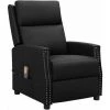 YOUTHUP Fauteuil De Massage Inclinable Noir Similicuir - Noir 1 YOUTHUP Fauteuil De Massage Inclinable Noir Similicuir - Noir -Pas Cher Fauteuil Magasin 55266421 1