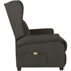 YOUTHUP Fauteuil De Massage Inclinable Taupe Tissu - Taupe -Pas Cher Fauteuil Magasin 55266425 3