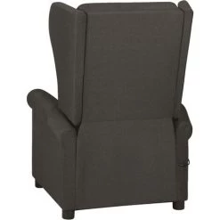YOUTHUP Fauteuil De Massage Inclinable Taupe Tissu - Taupe -Pas Cher Fauteuil Magasin 55266425 4