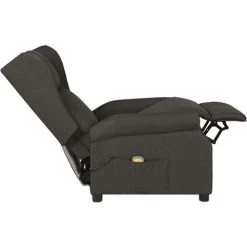 YOUTHUP Fauteuil De Massage Inclinable Taupe Tissu - Taupe -Pas Cher Fauteuil Magasin 55266425 5