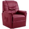 YOUTHUP Chaise Inclinable Rouge Bordeaux Similicuir - Rouge 2 YOUTHUP Chaise Inclinable Rouge Bordeaux Similicuir - Rouge -Pas Cher Fauteuil Magasin 55266452 1