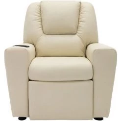 YOUTHUP Fauteuil Inclinable Pour Enfants Similicuir Blanc Crème - Blanc 9 YOUTHUP Fauteuil Inclinable Pour Enfants Similicuir Blanc Crème - Blanc -Pas Cher Fauteuil Magasin 55266461 3