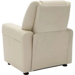 YOUTHUP Fauteuil Inclinable Pour Enfants Similicuir Blanc Crème - Blanc 10 YOUTHUP Fauteuil Inclinable Pour Enfants Similicuir Blanc Crème - Blanc -Pas Cher Fauteuil Magasin 55266461 4