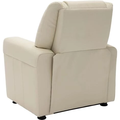 YOUTHUP Fauteuil Inclinable Pour Enfants Similicuir Blanc Crème - Blanc 6 YOUTHUP Fauteuil Inclinable Pour Enfants Similicuir Blanc Crème - Blanc – Image 4