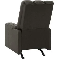 YOUTHUP Fauteuil Inclinable Taupe Tissu - Taupe -Pas Cher Fauteuil Magasin 55266468 3
