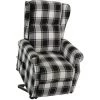 YOUTHUP Fauteuil Inclinable Marron Et Blanc Tissu - Brun 1 YOUTHUP Fauteuil Inclinable Marron Et Blanc Tissu - Brun -Pas Cher Fauteuil Magasin 55266502 1