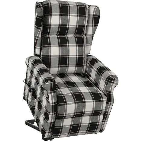 YOUTHUP Fauteuil Inclinable Marron Et Blanc Tissu - Brun 3 YOUTHUP Fauteuil Inclinable Marron Et Blanc Tissu - Brun