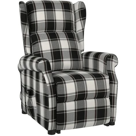 YOUTHUP Fauteuil Inclinable Marron Et Blanc Tissu - Brun 4 YOUTHUP Fauteuil Inclinable Marron Et Blanc Tissu - Brun – Image 2