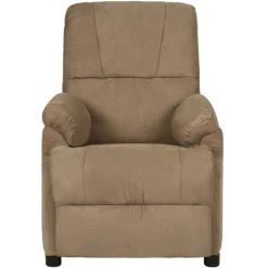 YOUTHUP Fauteuil De Massage Inclinable électrique Taupe Similicuir Daim - Taupe -Pas Cher Fauteuil Magasin 55267818 3