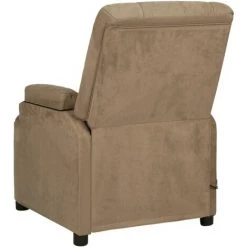YOUTHUP Fauteuil De Massage Inclinable électrique Taupe Similicuir Daim - Taupe -Pas Cher Fauteuil Magasin 55267818 5