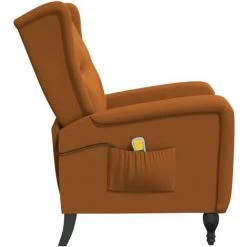 YOUTHUP Fauteuil De Massage Inclinable Marron Velours - Brun 10 YOUTHUP Fauteuil De Massage Inclinable Marron Velours - Brun -Pas Cher Fauteuil Magasin 55267830 4