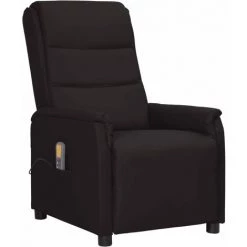 YOUTHUP Fauteuil De Massage Inclinable Noir Similicuir - Noir