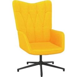 YOUTHUP Chaise De Relaxation Jaune Moutarde Tissu - Jaune