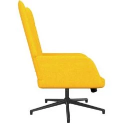 YOUTHUP Chaise De Relaxation Jaune Moutarde Tissu - Jaune -Pas Cher Fauteuil Magasin 55267888 3