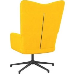 YOUTHUP Chaise De Relaxation Jaune Moutarde Tissu - Jaune -Pas Cher Fauteuil Magasin 55267888 4