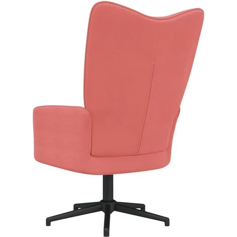 YOUTHUP Chaise De Relaxation Rose Velours - Rose 6 YOUTHUP Chaise De Relaxation Rose Velours - Rose – Image 4