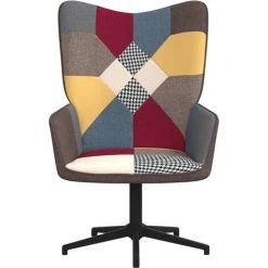 YOUTHUP Chaise De Relaxation Patchwork Tissu - Multicolore -Pas Cher Fauteuil Magasin 55267904 3