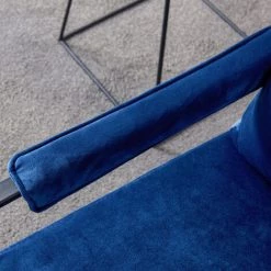 Fortuna Lai Fauteuil TV, Fauteuil Relax, Fauteuil Simple Relax Moderne Avec Coussin En Velours, Facile à Assembler Et Durable, 70 * 82 * 74cm, Bleu -Pas Cher Fauteuil Magasin 55268093 5