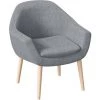 AUGIENB Chaises De Visiteur Design Scandinave Accoudoirs Ergonomiques Fauteuil Canapé Chaise Scandinave Gris 73 X 56 X 77 Cm -Pas Cher Fauteuil Magasin 55389220 1