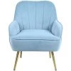 AUGIENB Chaises De Visiteur Design Scandinave Accoudoirs Ergonomiques Fauteuil Canapé Chaise Scandinave Bleu Clair 70 X 67 X 75cm -Pas Cher Fauteuil Magasin 55389797 1