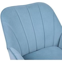 AUGIENB Chaises De Visiteur Design Scandinave Accoudoirs Ergonomiques Fauteuil Canapé Chaise Scandinave Bleu Clair 70 X 67 X 75cm -Pas Cher Fauteuil Magasin 55389797 5