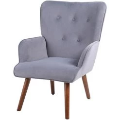 AUGIENB Chaises De Visiteur Design Scandinave Accoudoirs Ergonomiques Fauteuil Canapé Chaise Scandinave Avec Repos Pied 68 X 77 X 92cm Gris 9 AUGIENB Chaises De Visiteur Design Scandinave Accoudoirs Ergonomiques Fauteuil Canapé Chaise Scandinave Avec Repos Pied 68 X 77 X 92cm Gris -Pas Cher Fauteuil Magasin 55390342 3