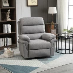 MH Fauteuil De Relaxation LOUIS Gris Clair Chiné -Pas Cher Fauteuil Magasin 55414407 2