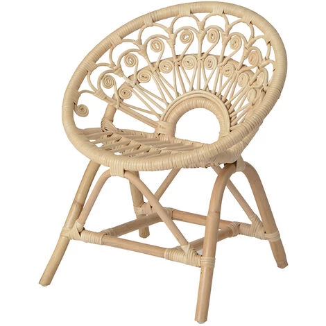 Fauteuil Enfant Rotin Paon - Amadeus - Naturel 3 Fauteuil Enfant Rotin Paon - Amadeus - Naturel