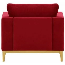 SLF24 Fauteuil Gosena Wood In Moderne Style - Rouge - Velluto 7 - Rouge - Velluto 7 10 SLF24 Fauteuil Gosena Wood In Moderne Style - Rouge - Velluto 7 - Rouge - Velluto 7 -Pas Cher Fauteuil Magasin 55536711 4