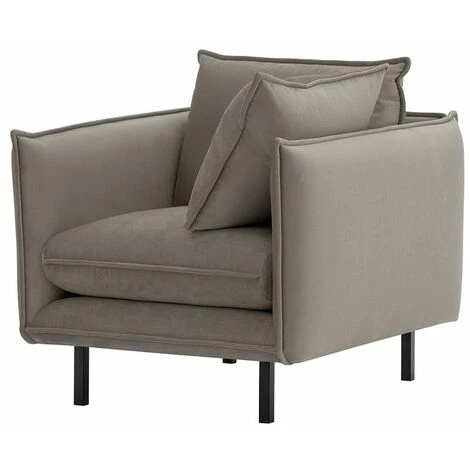 SLF24 Fauteuil Nimbus In Scandinave, Vintage Style - Gris Clair - Kronos 15 - Gris Clair - Kronos 15 4 SLF24 Fauteuil Nimbus In Scandinave, Vintage Style - Gris Clair - Kronos 15 - Gris Clair - Kronos 15 – Image 2
