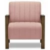 SLF24 Fauteuil Cooper In Scandinave, Vintage Style - Violet - Baku 16 - Violet - Baku 16 -Pas Cher Fauteuil Magasin 55539228 1
