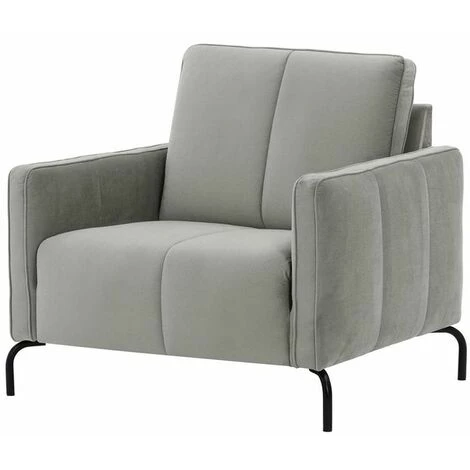 SLF24 Fauteuil Opus Velvet In Scandinave, Vintage Style - Gris Clair - Velluto 15 - Gris Clair - Velluto 15 4 SLF24 Fauteuil Opus Velvet In Scandinave, Vintage Style - Gris Clair - Velluto 15 - Gris Clair - Velluto 15 – Image 2