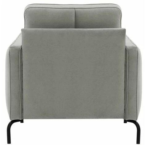 SLF24 Fauteuil Opus Velvet In Scandinave, Vintage Style - Gris Clair - Velluto 15 - Gris Clair - Velluto 15 6 SLF24 Fauteuil Opus Velvet In Scandinave, Vintage Style - Gris Clair - Velluto 15 - Gris Clair - Velluto 15 – Image 4