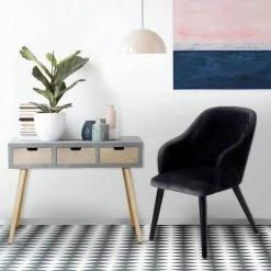 Paris Prix - Lot De 2 Fauteuils En Velours "yugnat" 85cm Noir -Pas Cher Fauteuil Magasin 55633110 5