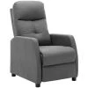 INLIFE Fauteuil Inclinable électrique Gris Clair Tissu -Pas Cher Fauteuil Magasin 55641167 1