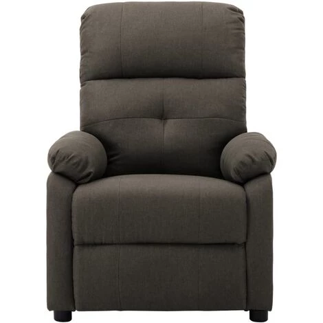 INLIFE Fauteuil De Massage Inclinable électrique Taupe Tissu 5 INLIFE Fauteuil De Massage Inclinable électrique Taupe Tissu – Image 3