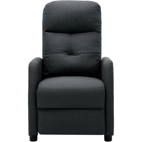INLIFE Fauteuil Inclinable électrique Gris Foncé Tissu 5 INLIFE Fauteuil Inclinable électrique Gris Foncé Tissu – Image 3
