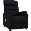 INLIFE Fauteuil Inclinable électrique De Massage Noir Tissu