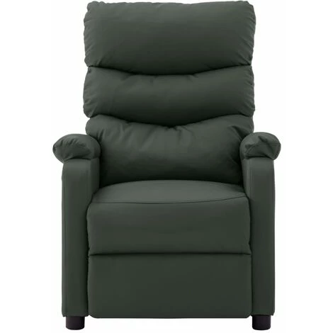 INLIFE Fauteuil Inclinable électrique De Massage Gris Similicuir 5 INLIFE Fauteuil Inclinable électrique De Massage Gris Similicuir – Image 3