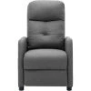 INLIFE Fauteuil Inclinable électrique De Massage Gris Clair Tissu