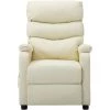 INLIFE Fauteuil Inclinable électrique De Massage Crème Similicuir 2 INLIFE Fauteuil Inclinable électrique De Massage Crème Similicuir -Pas Cher Fauteuil Magasin 55641455 1