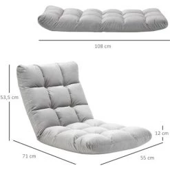 MH Fauteuil Capitonné ANDY Gris -Pas Cher Fauteuil Magasin 55881069 3
