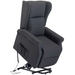 VENTE-UNIQUE.COM Fauteuil Releveur électrique En Tissu LAUGAR - Anthracite - Gris Anthracite 8 VENTE-UNIQUE.COM Fauteuil Releveur électrique En Tissu LAUGAR - Anthracite - Gris Anthracite -Pas Cher Fauteuil Magasin 55881216 2
