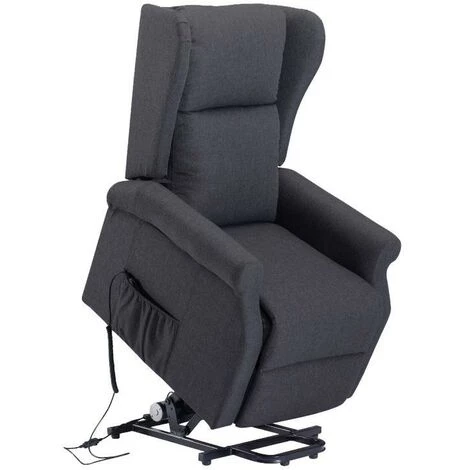 VENTE-UNIQUE.COM Fauteuil Releveur électrique En Tissu LAUGAR - Anthracite - Gris Anthracite 4 VENTE-UNIQUE.COM Fauteuil Releveur électrique En Tissu LAUGAR - Anthracite - Gris Anthracite – Image 2
