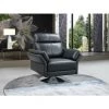 VENTE-UNIQUE.COM Fauteuil Pivotant En Cuir De Buffle LICEU - Noir - Noir 2 VENTE-UNIQUE.COM Fauteuil Pivotant En Cuir De Buffle LICEU - Noir - Noir -Pas Cher Fauteuil Magasin 55881484 1