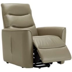 VENTE-UNIQUE.COM Fauteuil Releveur En Cuir PALVIN - Taupe - Taupe -Pas Cher Fauteuil Magasin 55881546 3